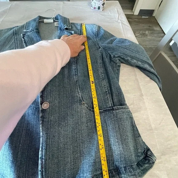 St. John’s Bay Denim Blue Women's Jacket in size large - Picture 12 of 15